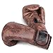 GINGPAI MMA Guantes de Boxeo, Cuero de PU Gel Boxeo Entrenamiento Guantes,para Ideales para Kickboxing, Muay Thai, Fitness y Artes Marciales | Hombres y Mujeres Boxeo Gloves (Marron Oscuro, 10Oz)