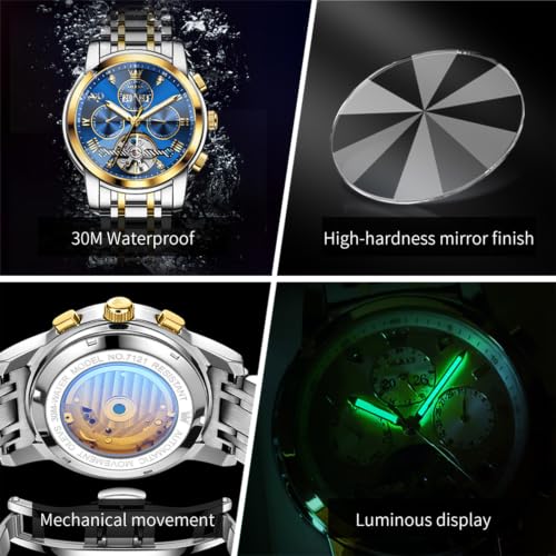 Image of OLEVS Men's Watch Waterproof Dress Casual Sport Watch Silicone Rubber Strap