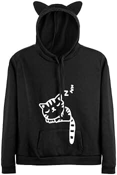 Amazon.com: RGOSME Cat Hoodie for Women Girl Long Sleeve