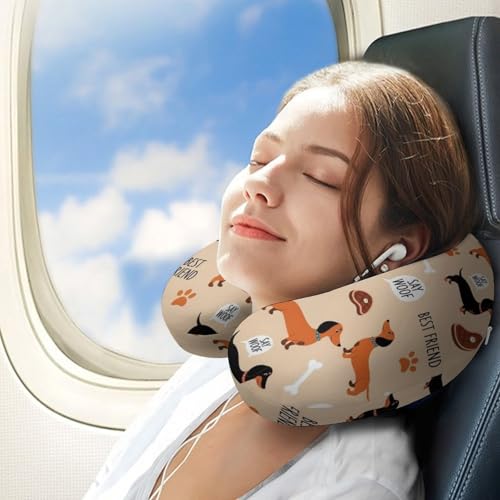 Almohada de espuma viscoelástica para viaje cuello U miniatura 3