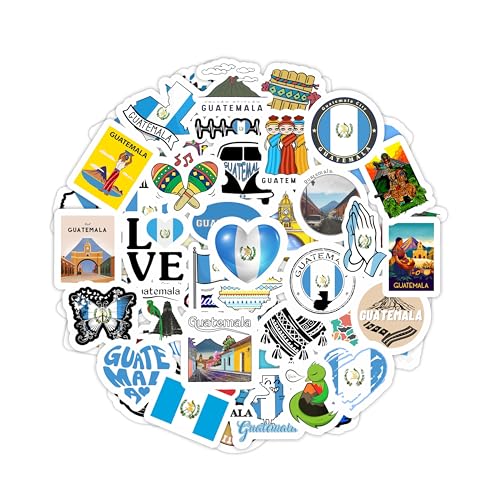 Stickers vinyle imperméable Guatemala résistants pour bouteille d'eau - 2