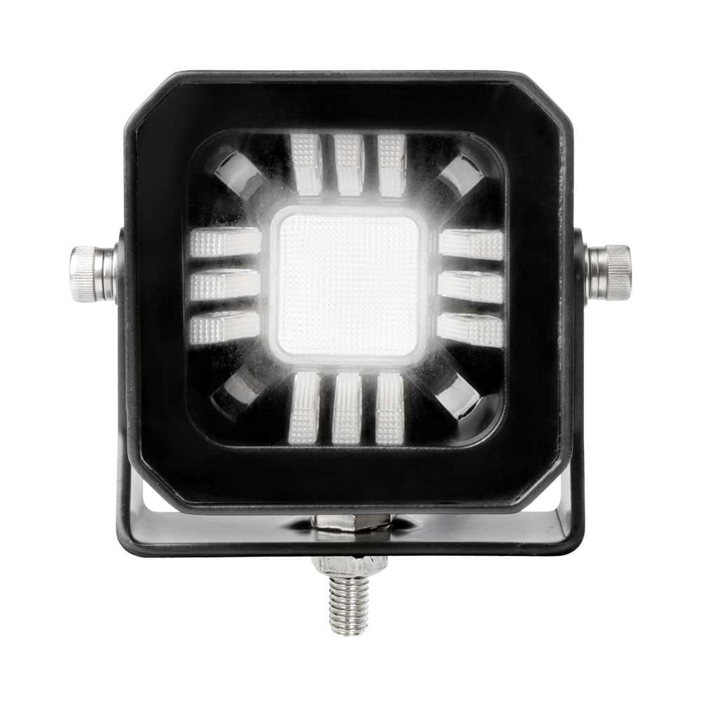 Genérico 6 faros de trabajo LED 12 V - 24 V proyector antiniebla 1000 lm + luz de posición roja naranja DRL haz combinado para camión 4 x 4 MTB barco moto moto