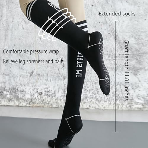Image of Non Slip Yoga Socks Womens Pilates Grip Socks Barre Gym Athletic Socks for Women