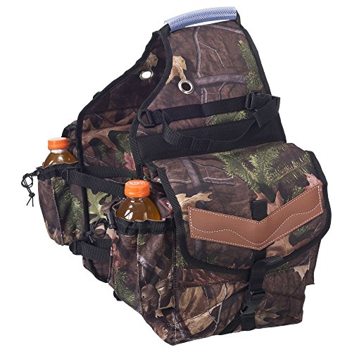 Tough-1 Printed Insulated Nylon Saddle Bag Timber