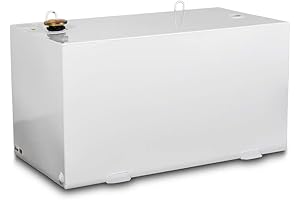 Jobox Crescent 275 Gallon White Rectangular Steel Liquid Transfer Tank for Trucks - 484000