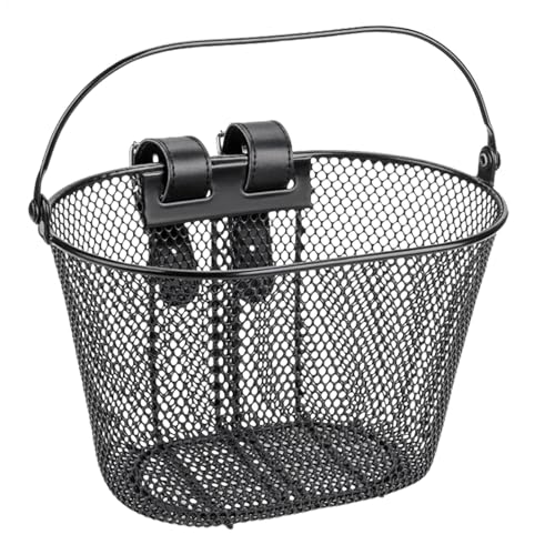 demaxiyad Cesta frontal para ciclismo, cesta frontal ajustable impermeable, cesta de carga con hebilla, accesorios de ciclismo de gran capacidad para niñas y niños