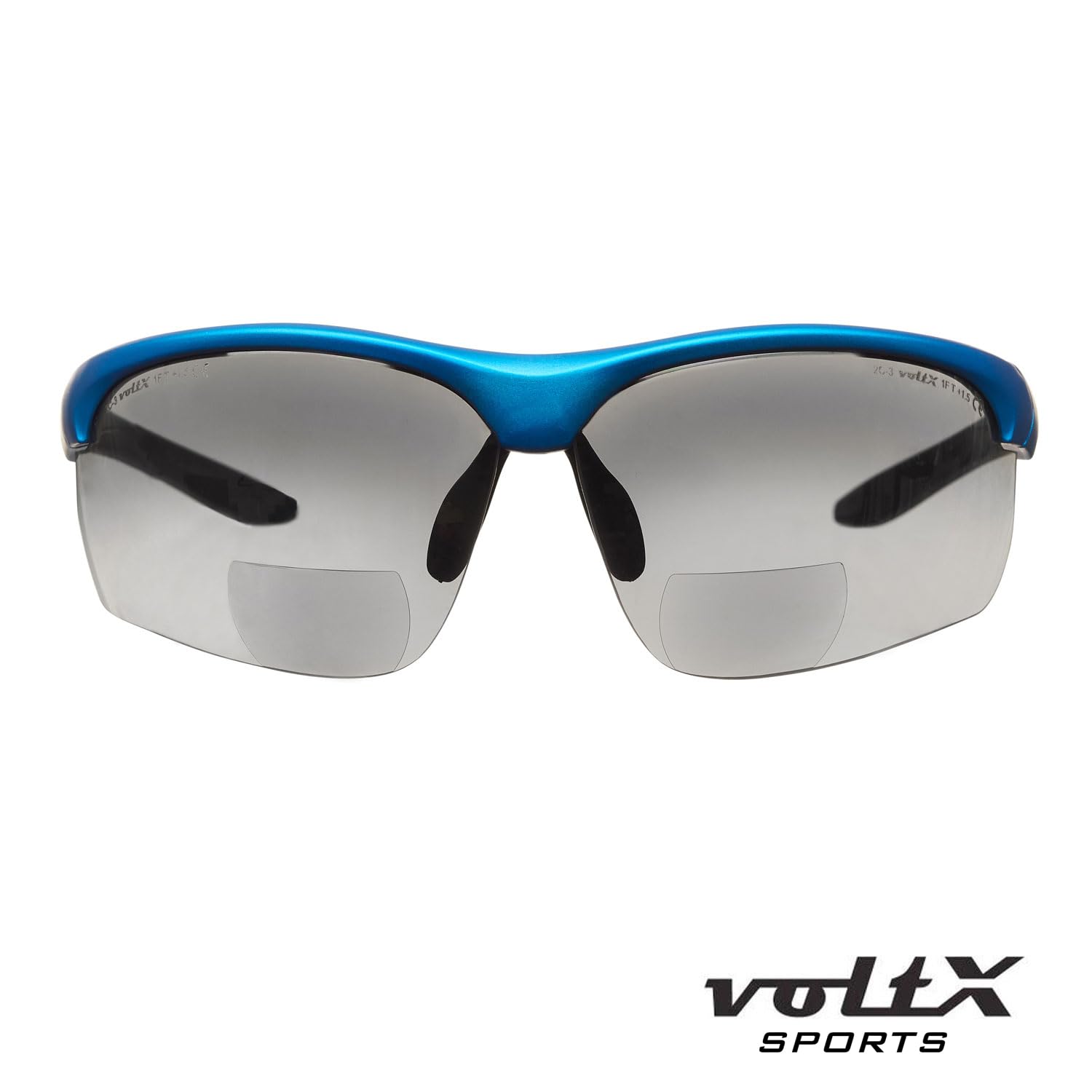 voltX ULTIMATE SPORTS Gafas Seguridad Bifocales | Montura azul. Certificadas CE EN166FT. Lentes UV400 antivaho. Bolsa de microfibra incluida.