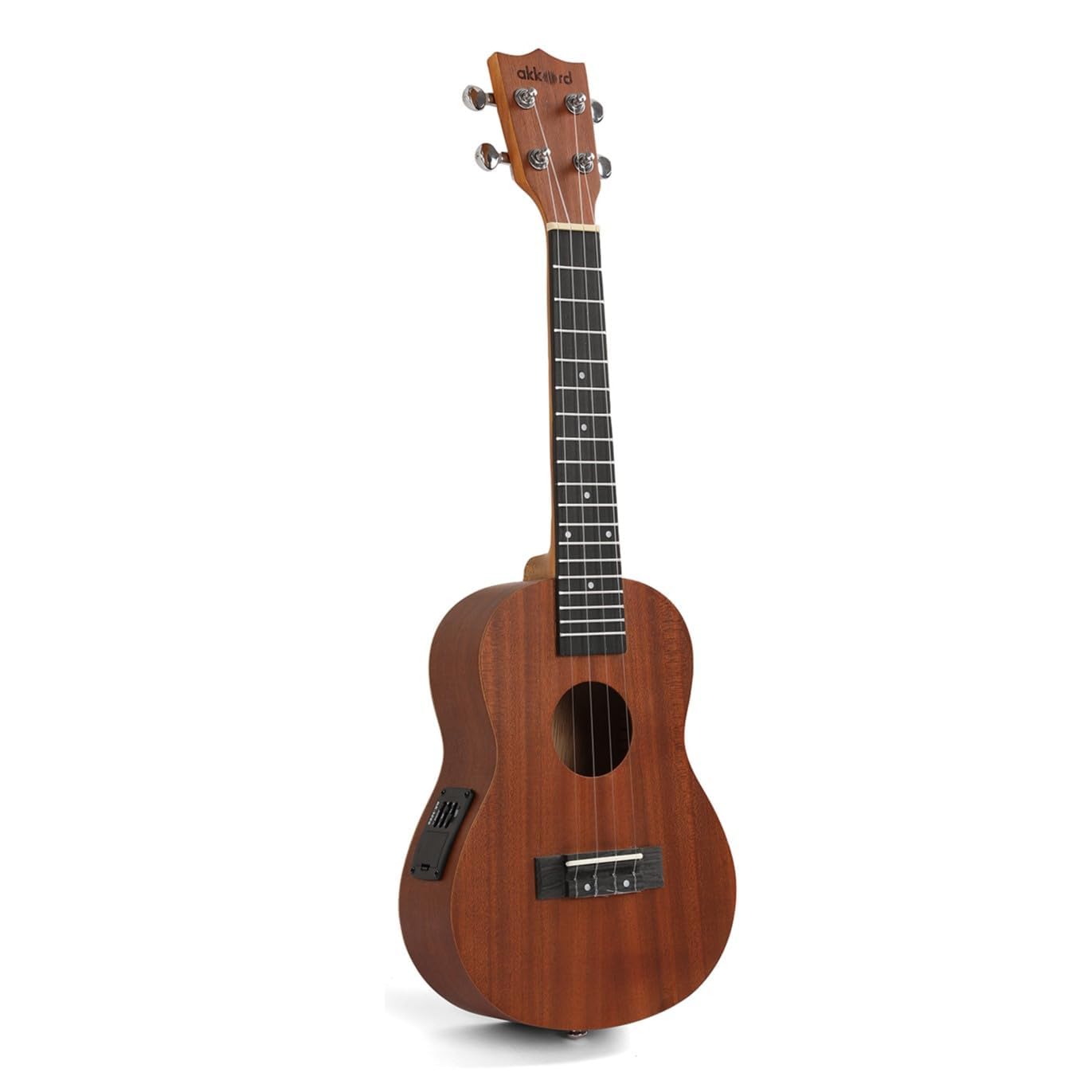 Akkord Concert Size 23" Ukulele, Sapele Wood with Built-In Equalizer- with Gig-Bag and Tuner - Image 8 thumbnail