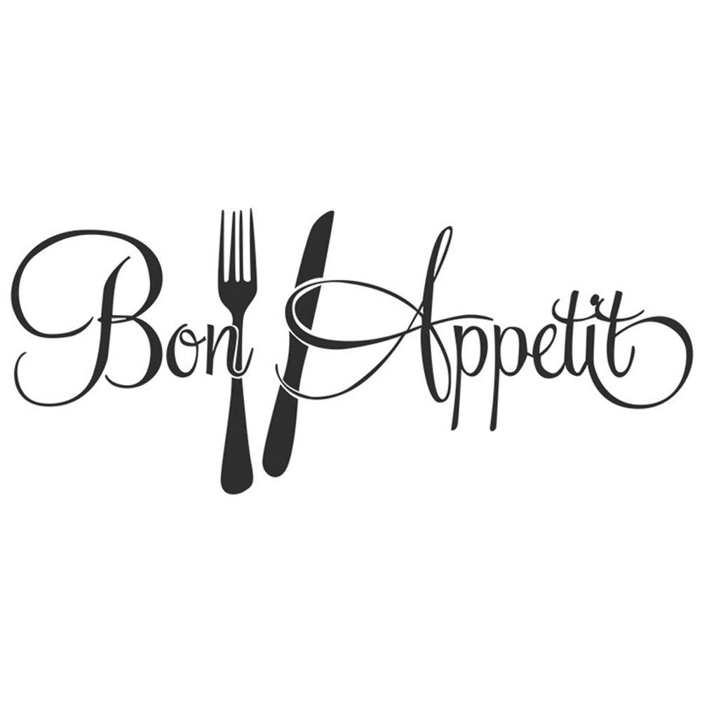 Lankater As Picture Dining Room Wall Stickers Furnishing Bon Appetite Art Decal