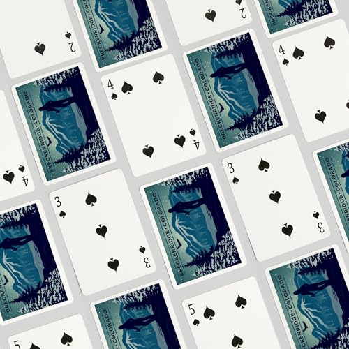 Baraja de cartas Poker Breckenridge Colorado 52 piezas miniatura 4
