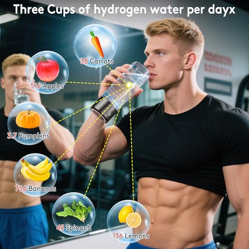 2025 New Hydrogen Water Bottle, 2800PPB in 3Min, SPE PEM Tech, Portable 16OZ, Rechargeable Hydrogen Water Bottle for Travel, Home, Office – Gift for Family & Friends - Image 7