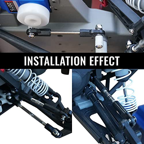 Globact Adjustable Turnbuckles/Camber Link With Rod Ends Sets/Wrench For Rc 1/10 Slash 4X4/2Wd Replace Parts 7-Pack #TOP2