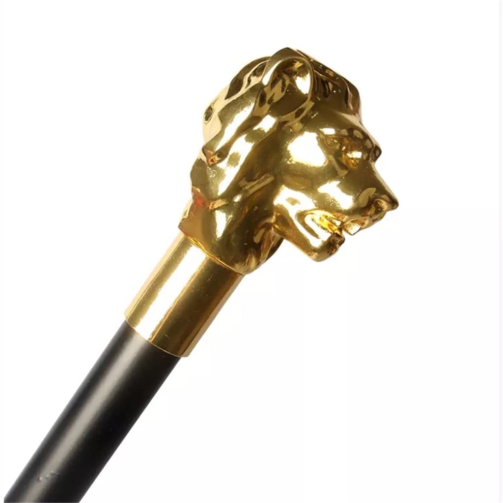 Gold Leone Handle Stick Walking Stick for uomo 2022 Party Walking Canne Donne Donne Bastoncini da passeggio