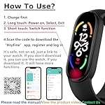 Fitness Tracker Watch, 4-7 Day Battery Life, Pedometer, Blood Oxygen, Heart Rate, Sleep & Stress Monitoring, Waterproof, Stopwatch, Remote Photo Taking, Activity Tracker for Men and Women - Image 2