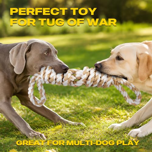 Image of Fida Dog Rope Toys for Aggressive Chewers, Tug Toys for Large Medium Dogs