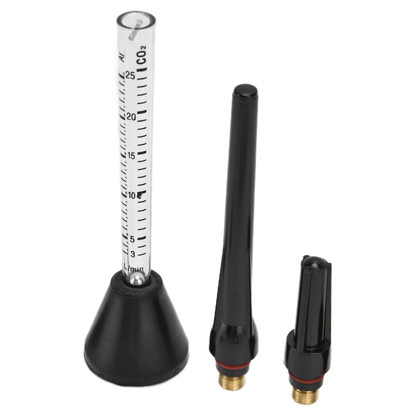 Kit de boquilla de soldadura de de argón, medidor de flujo de Gas duradero de cerámica, aguja de tungsteno WP-17/18/26 azul