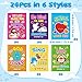 Dvbonike 24Pcs Bible Verses Coloring Books - Religious Theme DIY Color-in Pages with Inspirational Words Drawing Holiday Christian Activity Supplies for Sunday School Classroom Rewards Gift for Kids