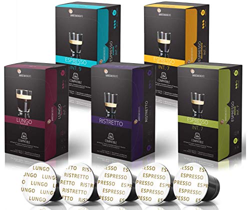 Barista Moments - 100 Italian Espresso Variety Pack Pods Compatible with Nespresso Original Coffee Capsules Machines (Variety Pack, 100)