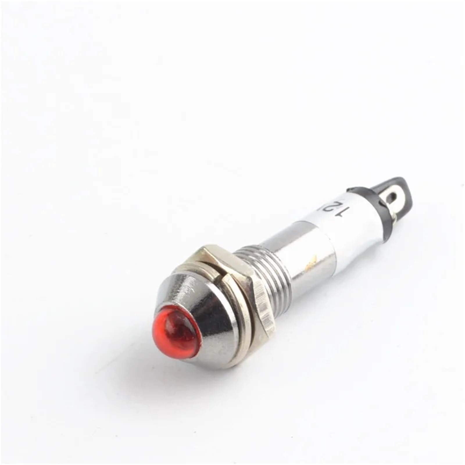 8 mm kleine LED-Arbeitsleuchte aus Metall XD8-2 Rund Kupfer Blau Weiß Rot Grün Gelb(8,10pcs,12 V)
