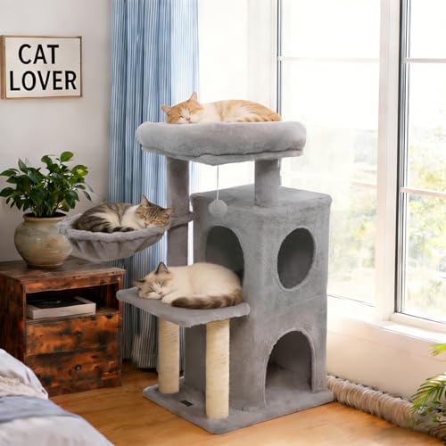 PETSITE árbol para gatos pequeño multi-niveles 33.5 pulgadas miniatura 1