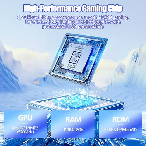 2026Newly Upgraded V40 MAX Retro Handheld Game Console with 256G Built-in 20000+ Classic Games, 4.0 Inch 4K HD IPS Screen Open Source Linux System, 4000mAh Battery, Portable Pocket Video Game Console — view 5