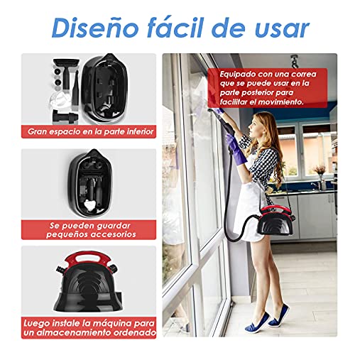 Limpiador-de-Vapor-1100ml-y-Potencia-de-1500W-45-Bar-con-13-Accesorios