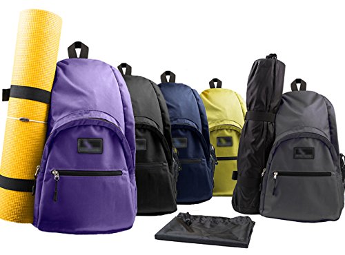Yoga Backpack Mat Bag by Gecko Active; Multi-purpose Cross Body Sling Pack. 21.5