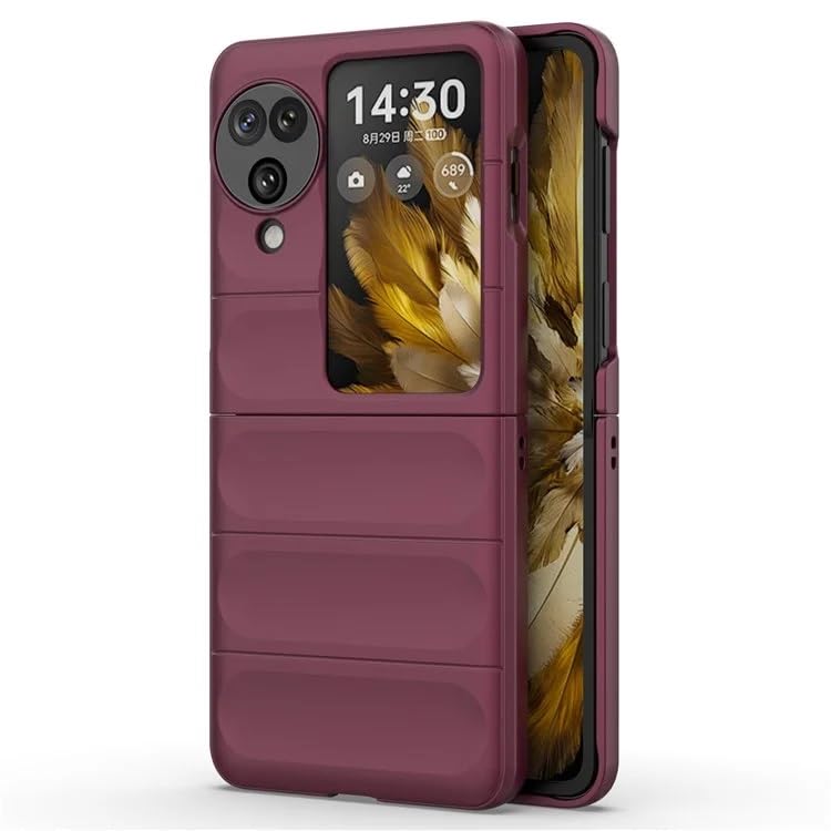 KrKis Back Case Cover for Oppo Find N3 Flip 5G | Compatible for Oppo Find N3 Flip 5G Back Case Cover | Liquid Silicon Magic Case for Oppo Find N3 Flip 5G with Camera Protection | Purple KrKis Back Case Cover for Oppo Find N3 Flip 5G | Compatible for Oppo Find N3 Flip 5G Back Case Cover | Liquid Silicon Magic Case for Oppo Find N3 Flip 5G with Camera Protection | Purple