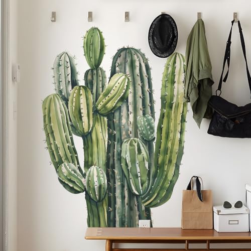 Vinilos decorativos de cactus grandes para pared miniatura 1