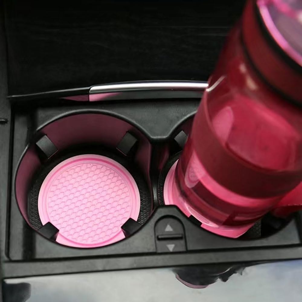 Sottobicchieri Per Auto In Cotone Macramè Fatto A Mano - 2 Pezzi, Assorbenti, Stile Bohémien, Accessori Auto Originali Per Donna, Colore Caffellatte