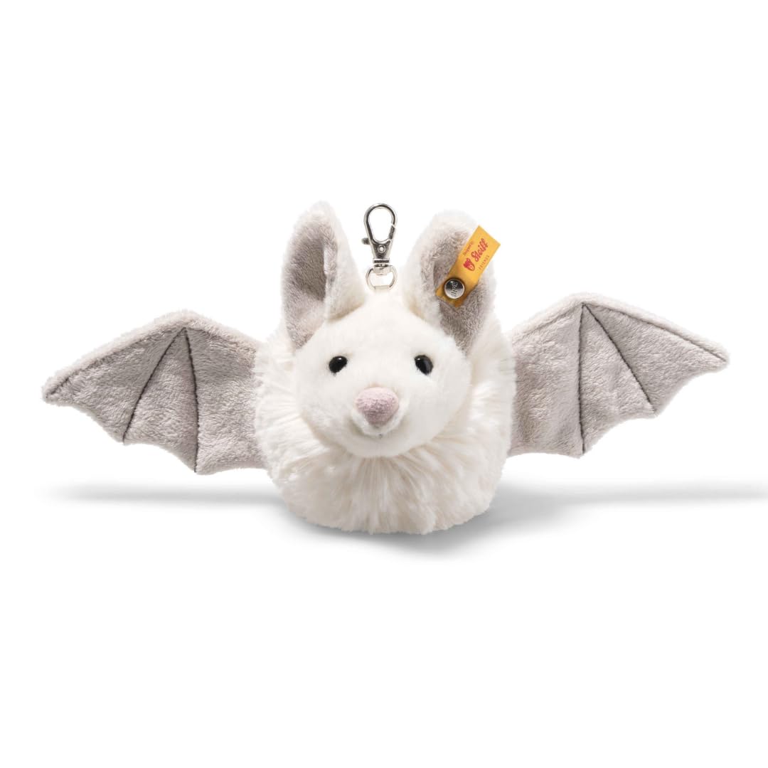 Steiff Cuddly Toy Batilda Bat Pendant, Cute Stuffed Toy with Plastic Eyes, Kids, Boys & Girls, Friends, Soft Toy 8 cm, White, 056611 โ image 1