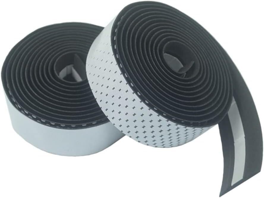 ruban de guidon pour vélo, Ceinture de poignée vélo antidérapante, for cyclisme sur route, vtt, bande barre en liège, sangles ceinture, accessoires ze(Bianco)