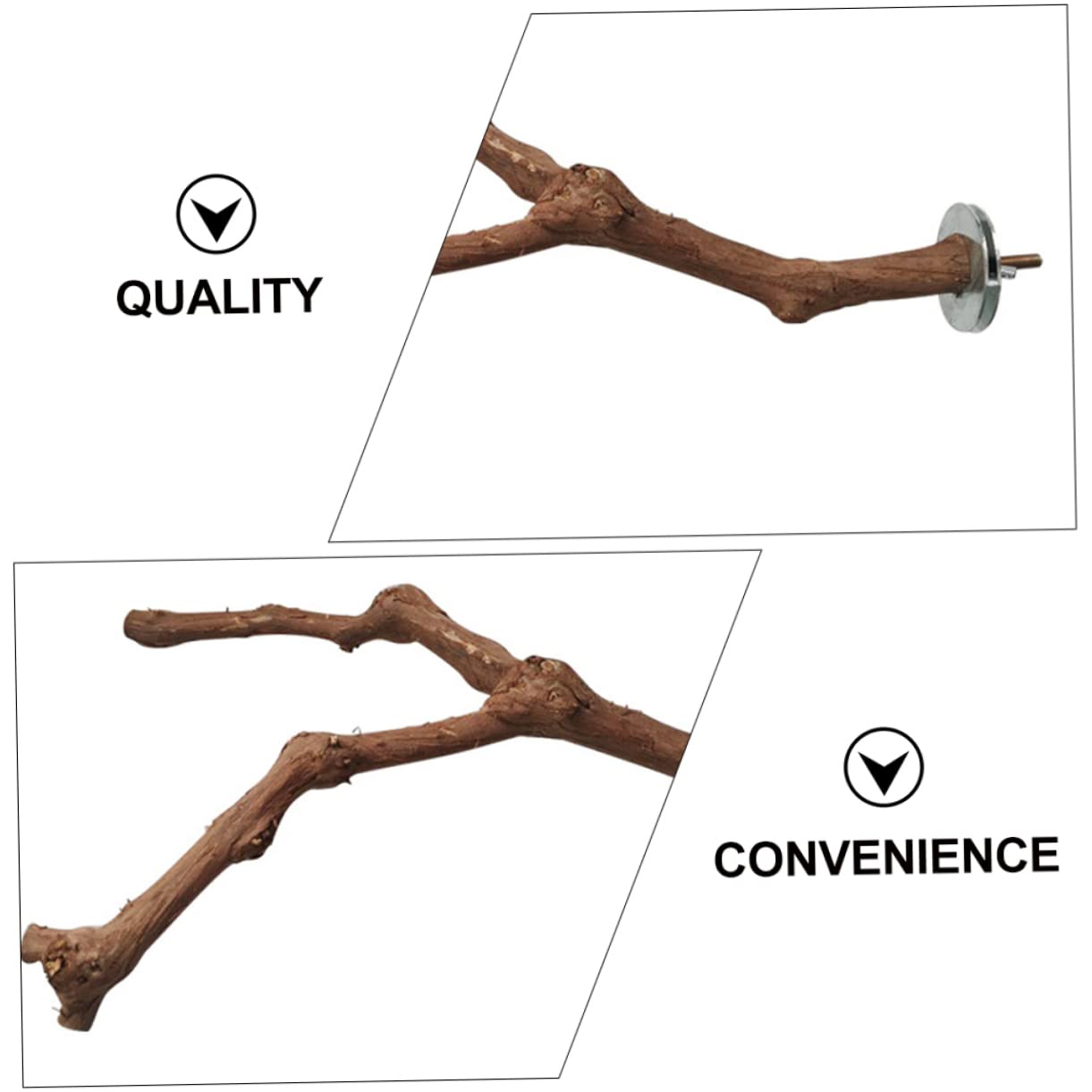 DOITOOL 3stücke Parrot Standing Bar Aus Naturholz Vogelspielzeug Für Käfige Kletterstange Für Papageien Wellensittiche Und Andere Vögel Einfache Installation Langlebig Und Stabil