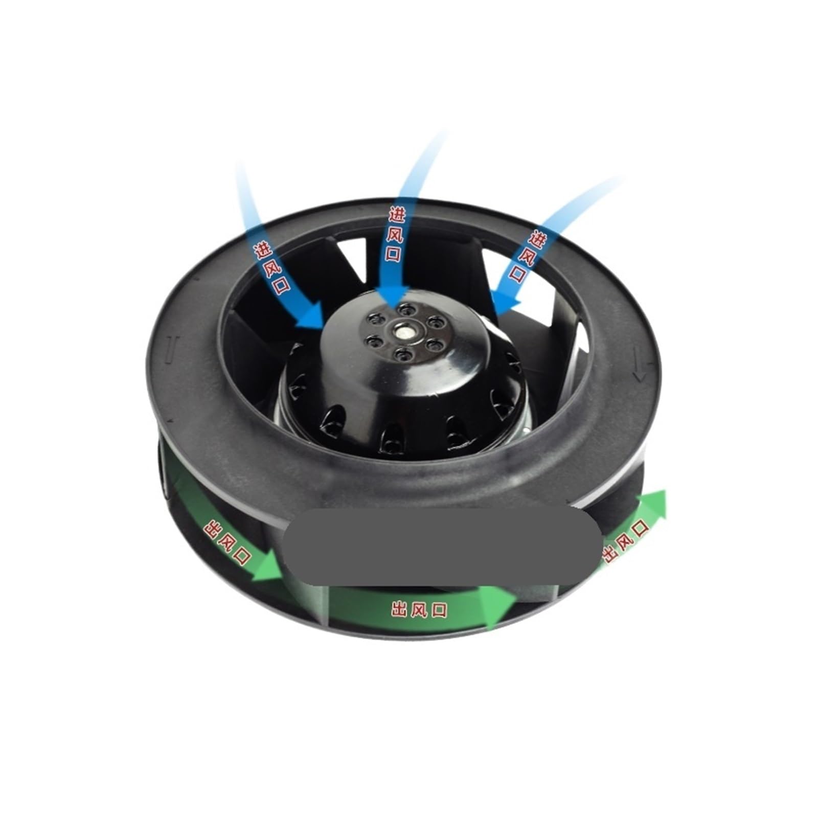 OSHZIKJII 1pcs Turbine Centrifugal Fan 220V 133/175/180/190/220/225/250/280FLW2(133FLW2-30W)
