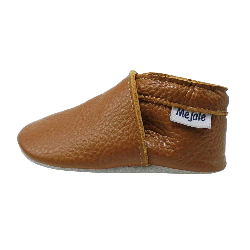 Mejale Chaussures Bébé Filles Garçons Cuir Souple Chaussons Premiers Pas 0-6 Mois - 2Ans