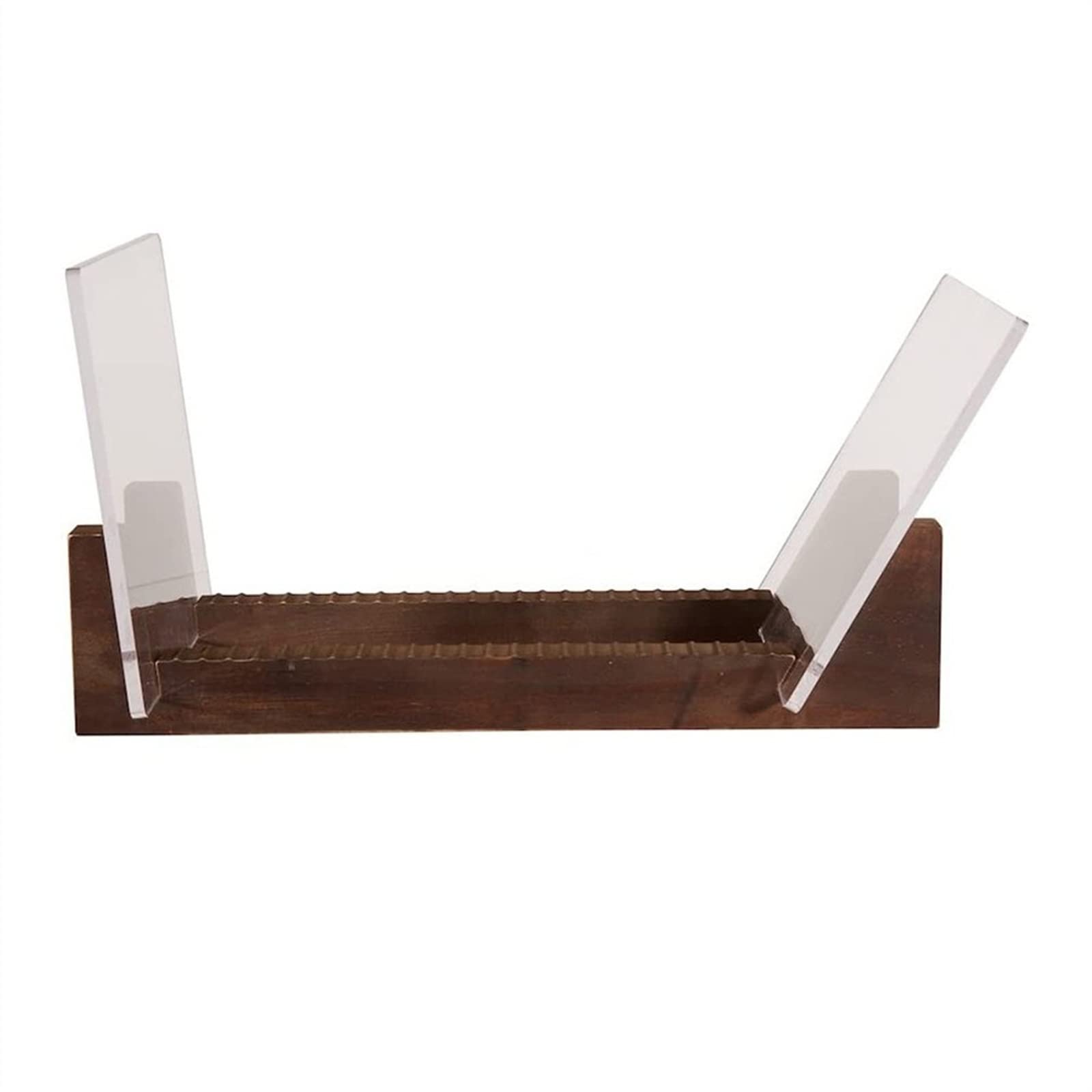 Rack per dischi Portadischi in vinile - Può contenere fino a 50 album, LP da 7 o 12 pollici Organizer in legno massello con estremità in acrilico trasparente, moderno supporto for dischi portatile