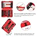 Meterk 25 Pcs Screwdriver Drill Bit Set: 6 Titanium Drill Bits, 14 Screwdriver Bits (PH, SL, TH, S, PZ, H), 3 Impact Sockets (3/8