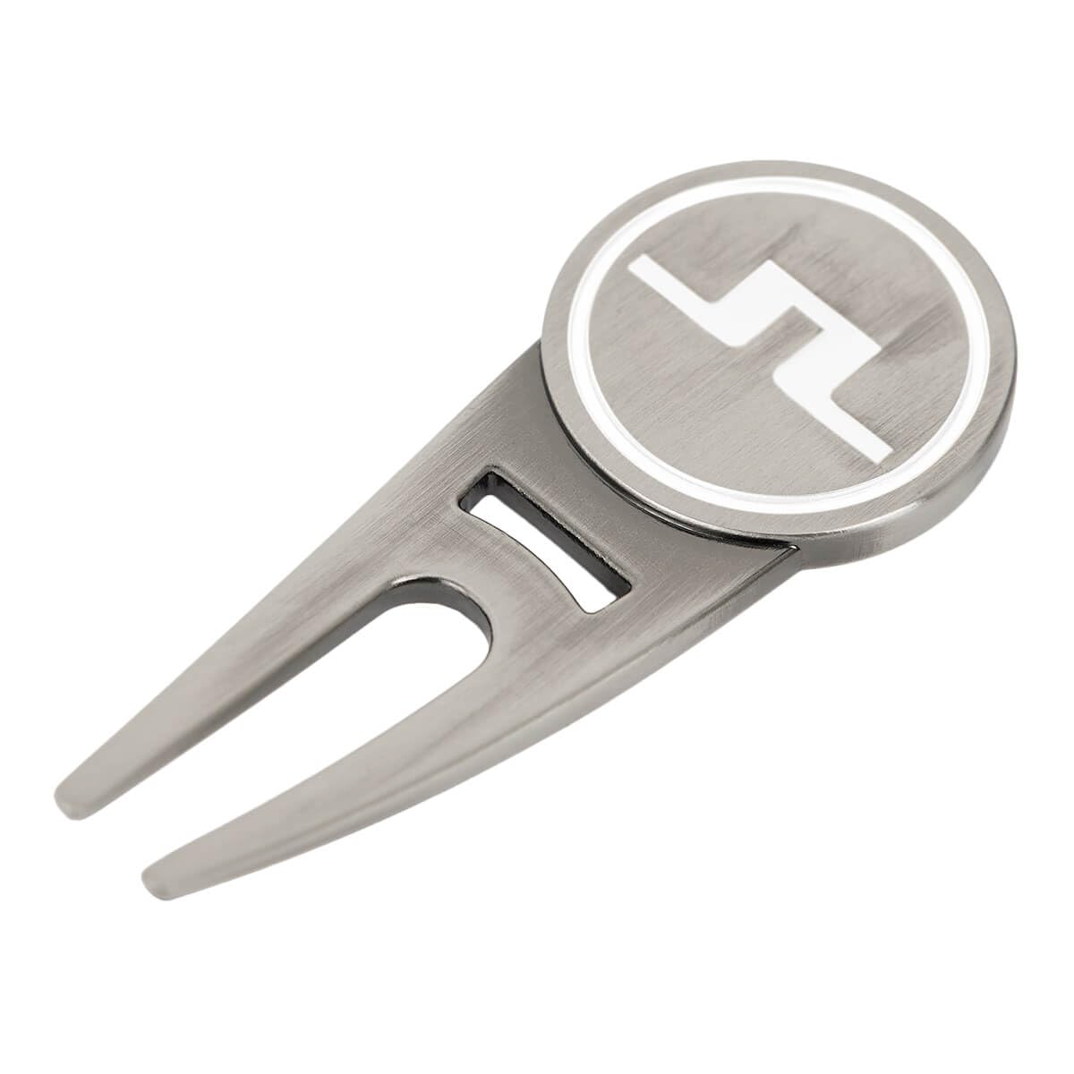 J.LindebergMens Unique Brushed Silver Contrast Gift Box Golf Divot Tool