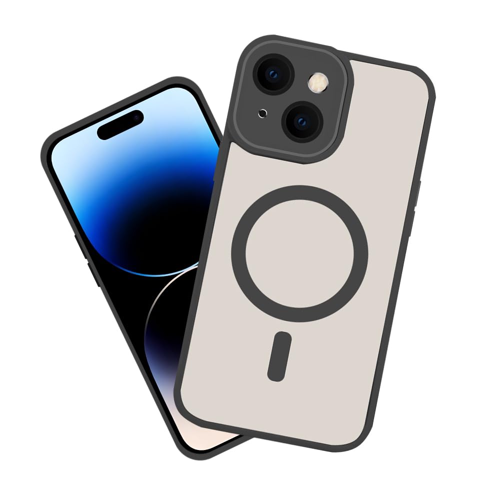 iPhone 15 Plusブラック MagSafe対応ケース付き iphone15 ケース MagSafe対応 iphone14 iphone 15plus 15pro 15promax