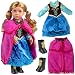 Anna Frozen Inspired Doll Outfit (3 Piece Set) - Clothes Fit American Girl & 18" Dolls & Include Dress, Shawl, Shoes - Premium Costume Apparel for Doll
