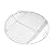AOREWTGGH Cooking Grate Hinged 7436 for Weber, 22 Inch Charcoal Grill Grate Round Hinged,Replacement Part for Weber One-Touch, Performer and Bar-B-Kettle Series, BBQ Series Grill Grate for Weber