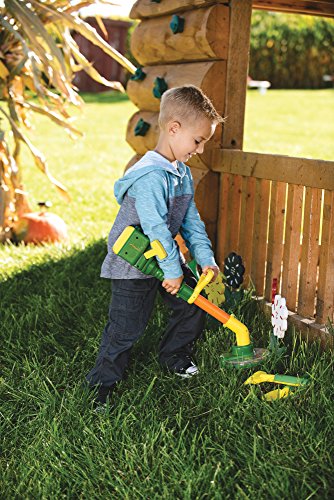 TOMY John Deere Weed Trimmer Lawn and Garden Tool Set with Pull String for Kids Outdoor Playtime