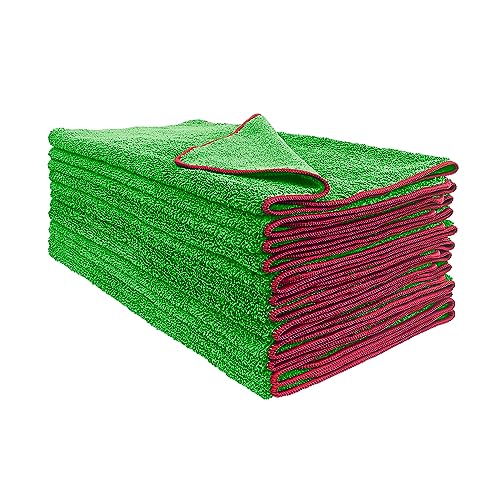 Detailer's Preference Dual Pile 380 GSM Microfiber Towels with Re...