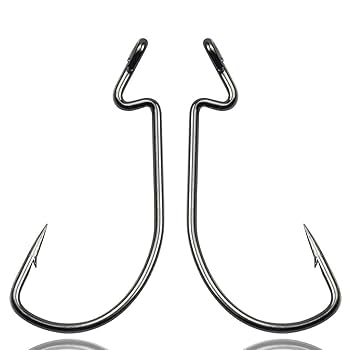 ロックフィッシュフックセット Amazon | SEASKY オフセットフック ブレード/ワームキーパー付き