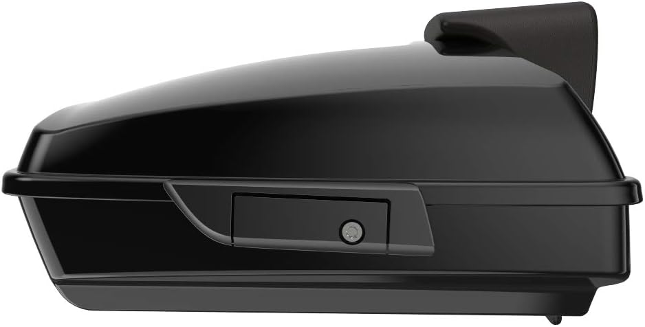 Advanblack Vivid Black Razor Tour Trunk Pack Touring Pak Mounting Rack Fit for Harley M8 Low Rider/S/ST, Sport Glide