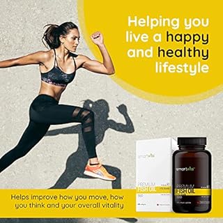 Smartvita - Premium Fish Oil, rTG Grade Omega 3, Fish Oil Omega 3, EPA, DHA, & Vitamin E Capsules, Multivitamins for Men & Women, Burpless, 30 Days Supply, 60 Softgels