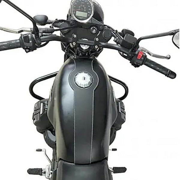 Made in Europa Fascia serbatoio nera compatibile con MOTO GUZZI V7 III - V7 850 dal 2021-...