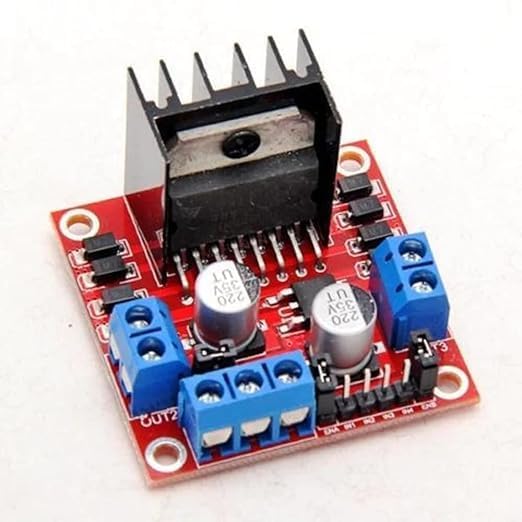 Image of SP Electron L298N 2A Based Motor Driver Controller Board Module For DC & Stepper Motors-LED Indicator