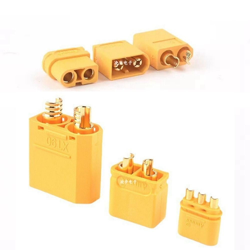 MR30/XT60 Female XT30 XT90U XT60H Male Connector Wire Cable for RC Aircraft Battery RC Remote Control Model Battery(XT60-F)