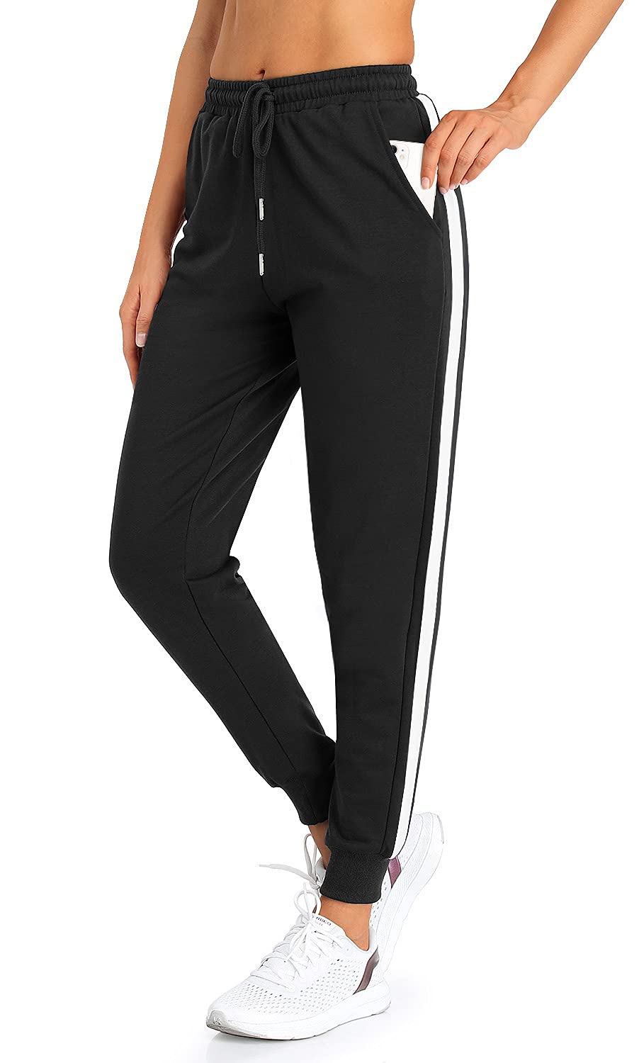 BENNIES Pantaloni Tuta Donna Pantaloni Sportivi Cotone Pantalone Sportivo Pantaloni Felpati con Coulisse Jogging Casual Slim Fit per Yoga Casual Joggers Fitness Corsa Palestra Sport